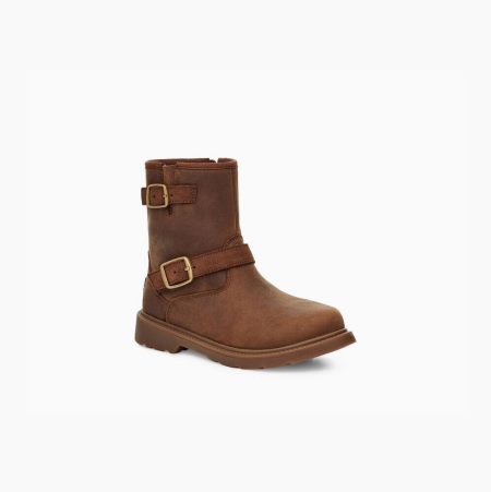 UGG Kinzey Weather Light Brown Boots for Kids (WJSK86523)